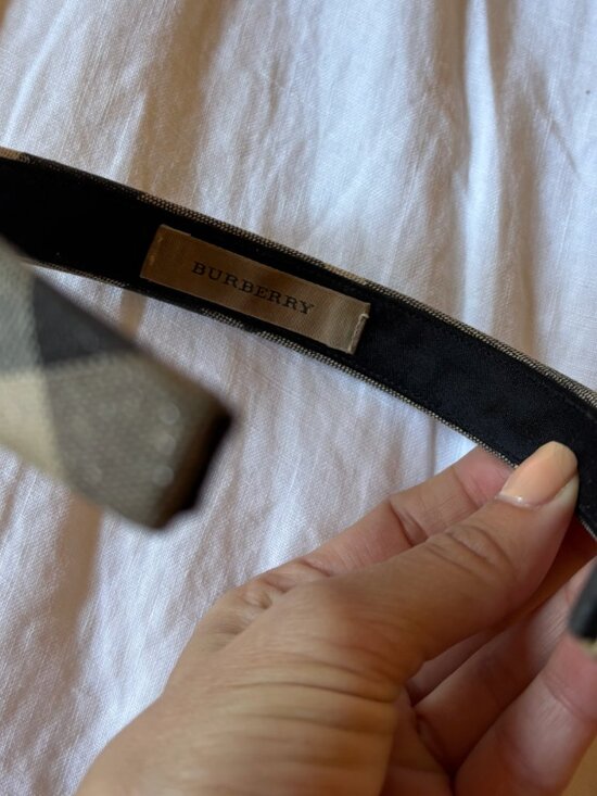 Burberry Twill Gray HeadBand main image 4